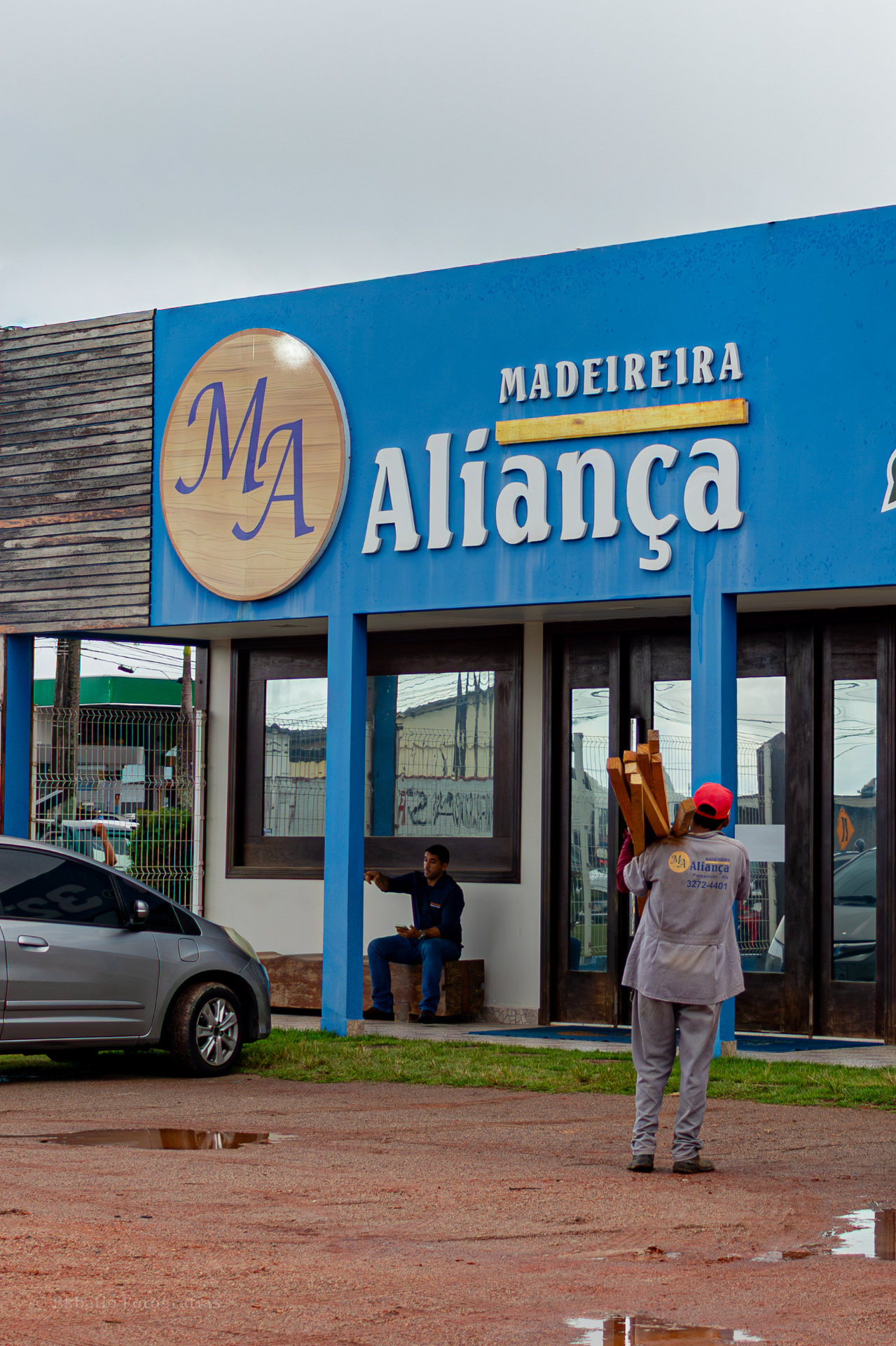 Pátio da Madeireira Aliança em Parnamirim